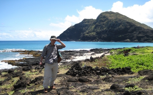 オアフ島の海岸を巡る（米国ハワイ州、マカプウ海岸にて）2009年3月
